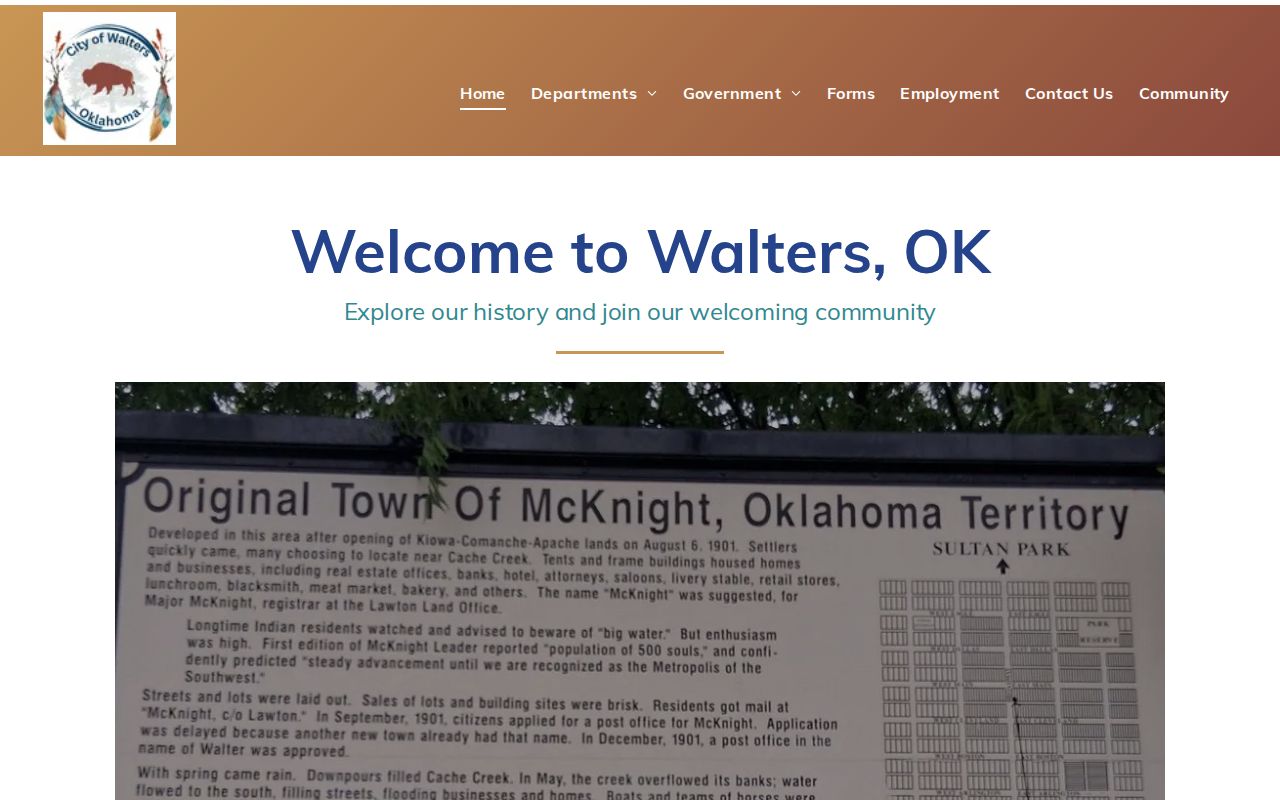 Walters city website contact starting point for Walters arrest-record requests